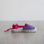 Alpargata Violeta Cinta Fucsia